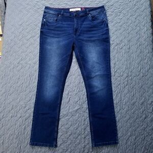 Artful Rebel Jeans Mens 38x32 Blue Straight Dark Wash American Denim